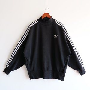 Adidas High Neck Long Sleeve Black Sweater